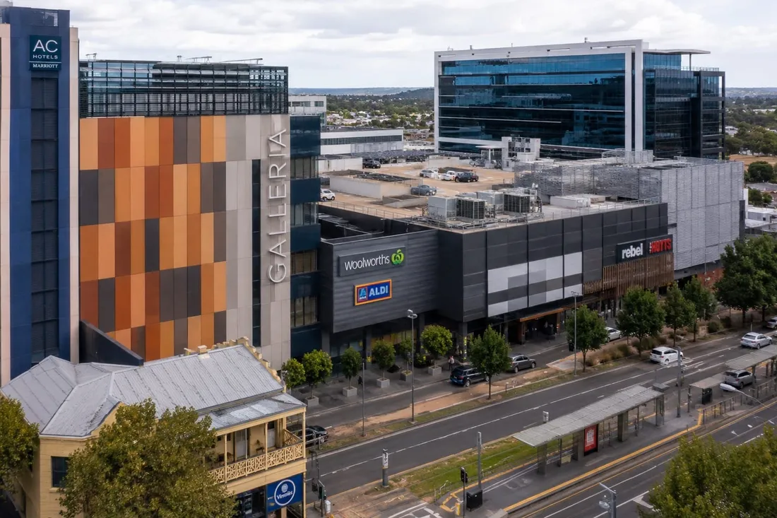 Mixed-use building representing competing asset improvement priorities